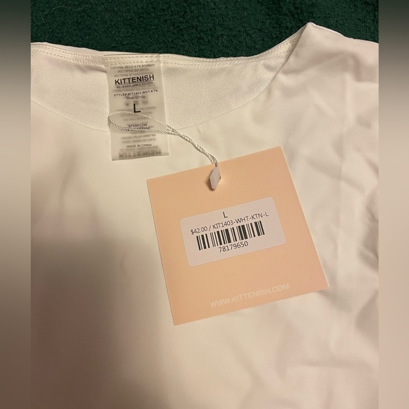 KITTENISH WHITE SIGNATURE SLEEVELESS BODYSUIT - Picture 4 of 12